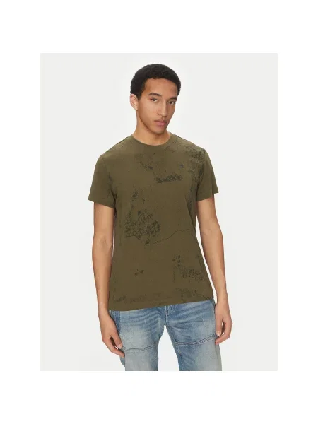 G-Star Raw Футболка Wash Regular Fit зелений