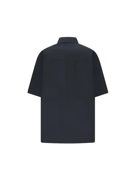 Haftowana koszula Jil Sander niebieska
