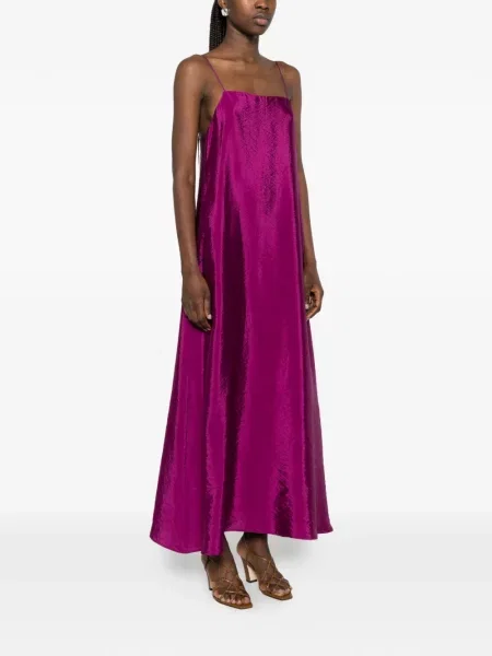 Sukienka maxi Rame na ramiączkach różowa