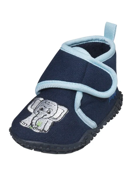PLAYSHOES Papuci de casă Elefant albastru marin / albastru deschis / deschis gri