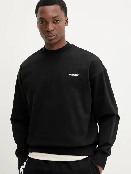 Bombažen pulover Barrow črna