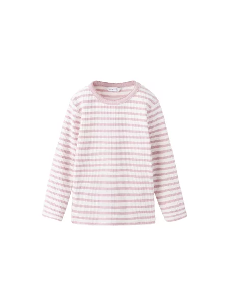 MANGO KIDS Tricou RENE roz alb