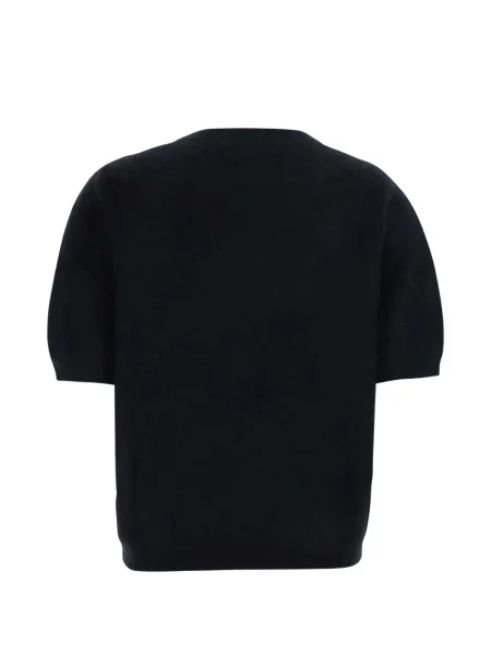 Scurt pulover Soft Goat din cașmir negru