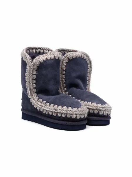 Buty do kostki dziecięce Mou niebieskie