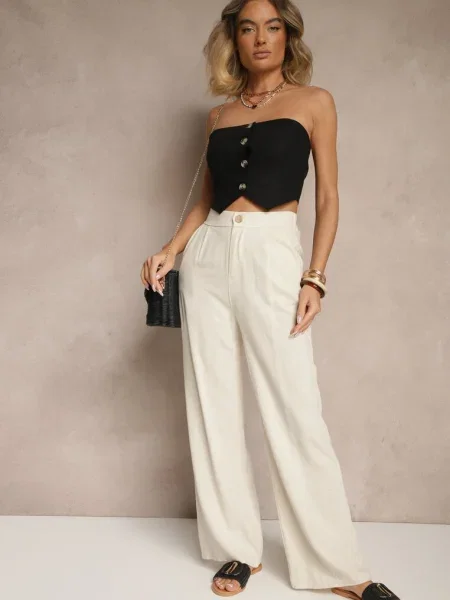 Pantaloni deschis bej