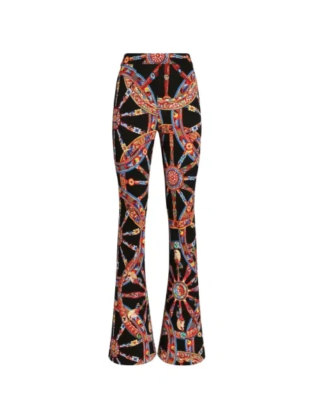 Leggings Dolce & Gabbana cu imagine din jerseu negru