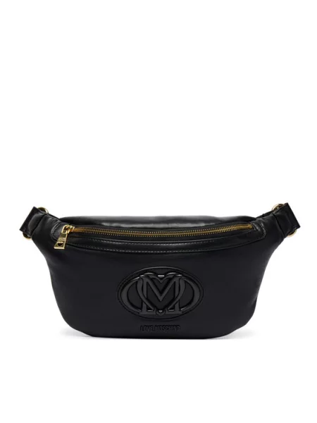 LOVE MOSCHINO Torbica za okrog pasu﻿ črna