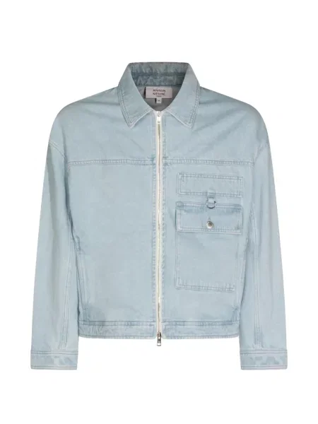 Geacă de blugi Maison Kitsune albastru