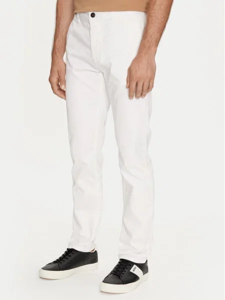 BOSS Chinos kelnes Chino_Slim balta
