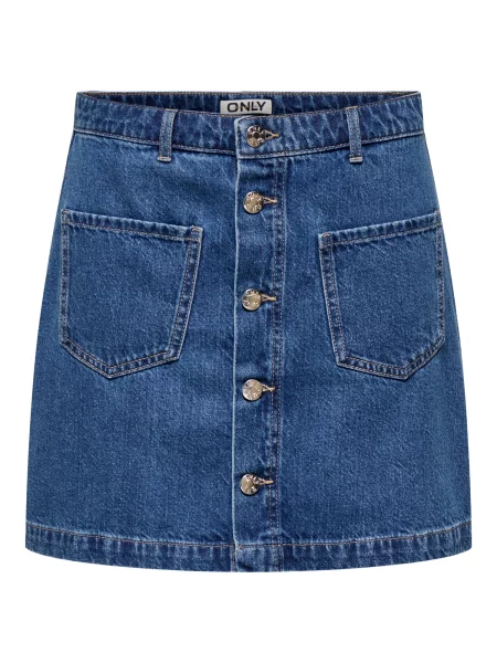 ONLY Fustă ONLMYRA denim albastru