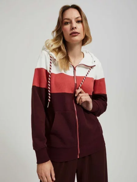 Hanorac cu glugă Marisse alb