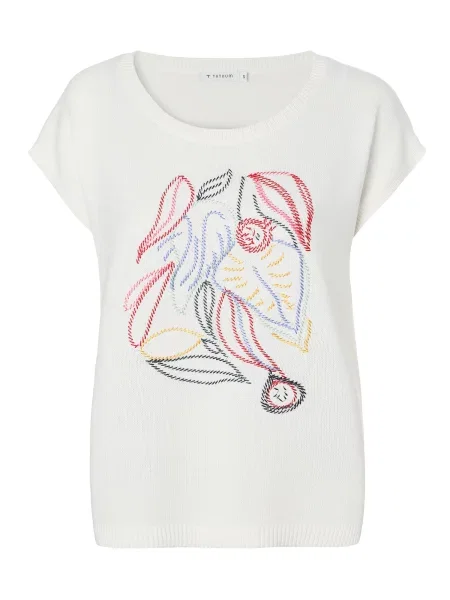 TATUUM Svetr Apeli chladná modrá / žlutá offwhite červená