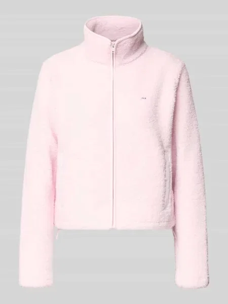 Kurtka w kształcie misia o kroju regular fit z ukrytym zamkiem błyskawicznym Tommy Jeans różowa