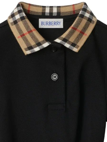 Sukienka koszulowa dziecięca Burberry czarna