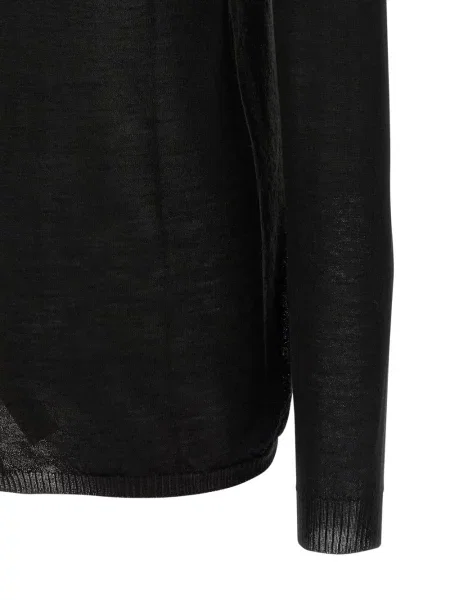 Pulover Rick Owens cu decolteu rotund negru