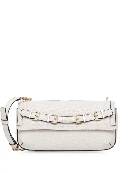 Csatos kígyómintás kézitáska Guess