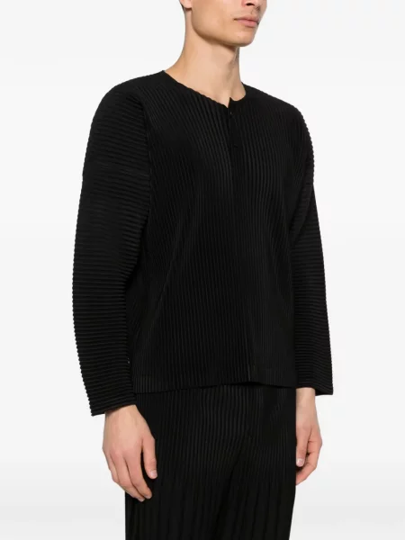 Πλισέ μπλούζα Homme Plissé Issey Miyake μαύρο