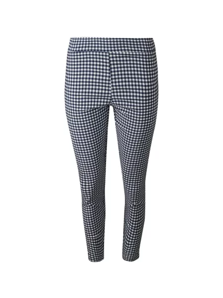 Pantaloni Avenue Montaigne în carouri albastru