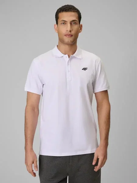 Koszulka polo regular 4F biała