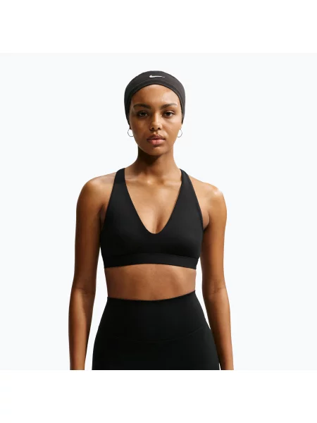 Спортен сутиен Nike Indy Strappy black/white бяло