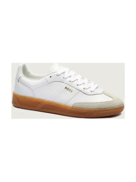 BOSS BLACK De piele sneakers Brenta_Tenn_ltsd alb