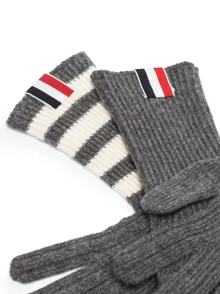 Kašmírové rukavice Thom Browne šedé