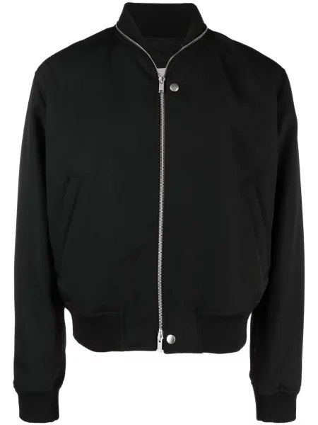 Kurtka bomber Jil Sander wełniany czarny