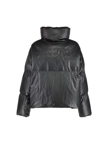 Kurtka skórzana Mm6 Maison Margiela czarna