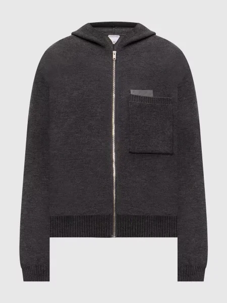 Шерстяная куртка Bottega Veneta серая