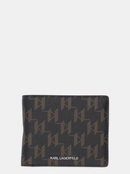 Denarnica Karl Lagerfeld K/MONOGRAM rjava