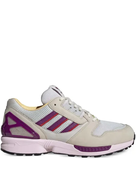 Geacă Adidas cu șireturi cu dungi cu platformă alb