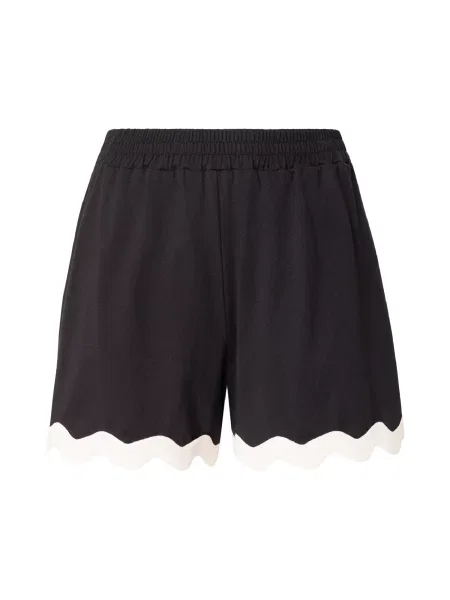 ABOUT YOU Pantaloni Orelia negru alb
