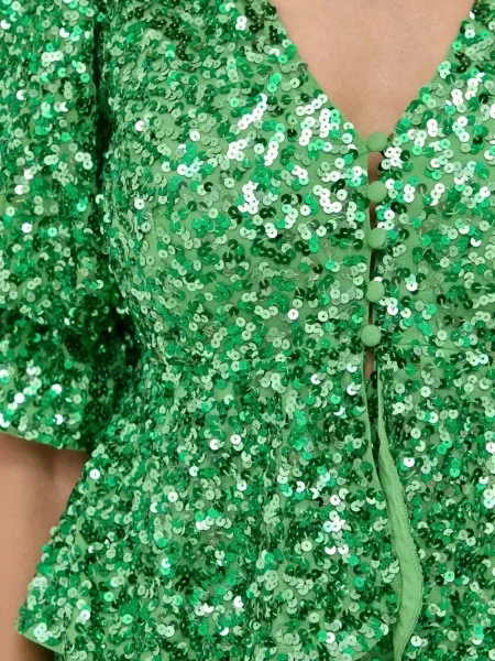 Rochie maxi Notes Du Nord de costum verde