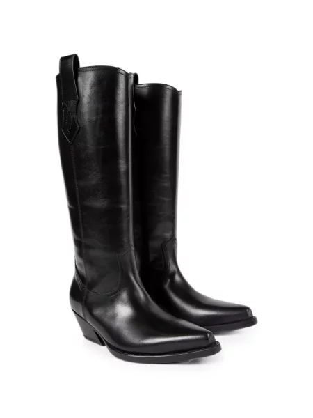 Botine Ann Demeulemeester din piele negru