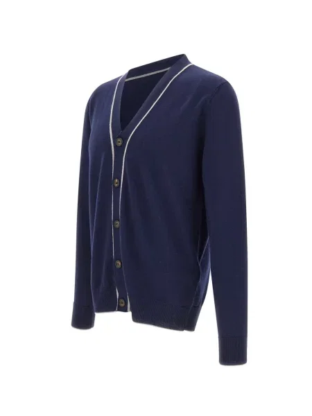 Cardigan Eleventy de lână albastru
