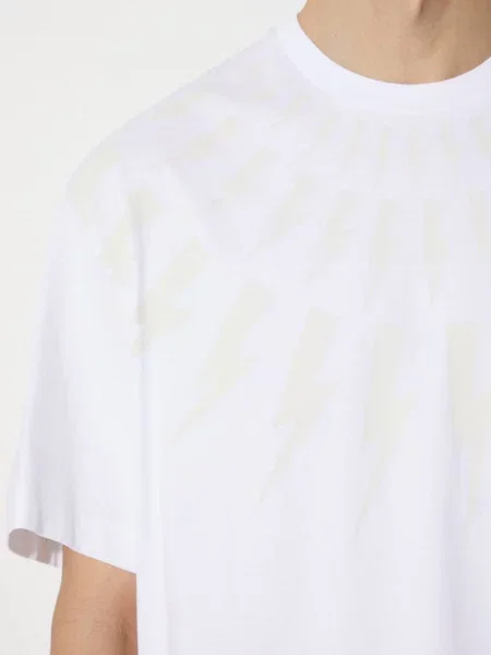 Футболка Neil Barrett з принтом білий