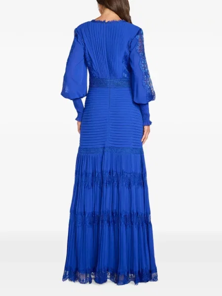 Rochie maxi Tadashi Shoji din dantelă albastru