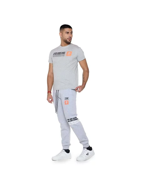 Scurt tricou Leone 1947 cu mâneci scurte gri