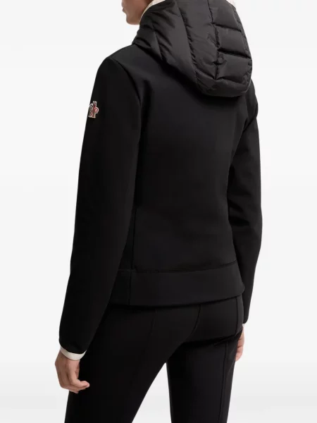 Geacă cu puf Moncler Grenoble cu glugă negru