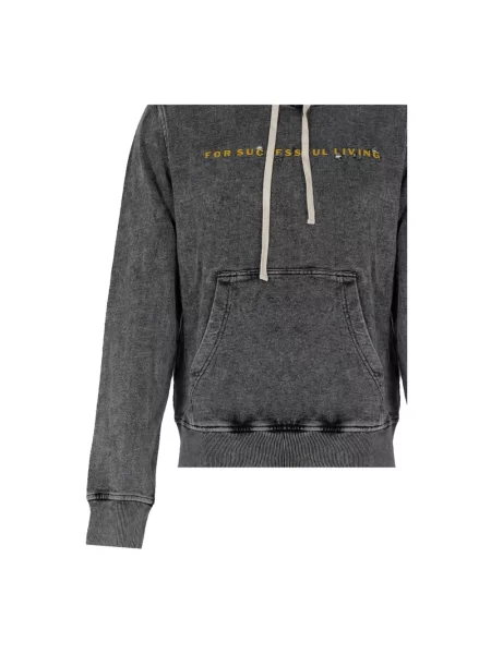 Bluza z kapturem Diesel z kapturem szara