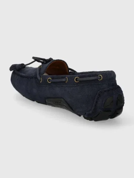 Semišové mokasíny Polo Ralph Lauren Anders Tie tmavomodrá