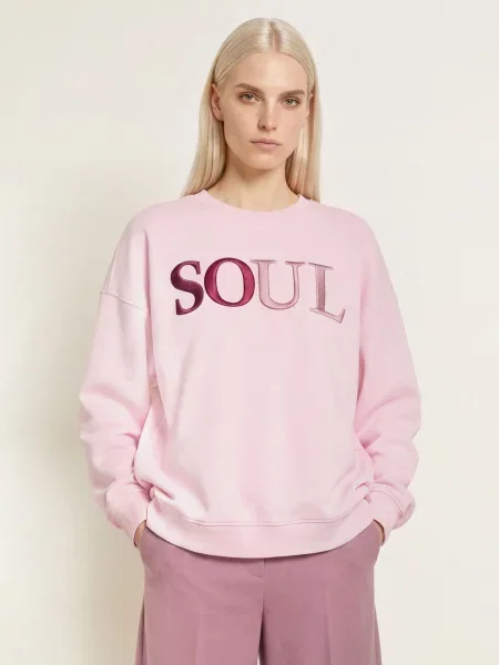 Smith & Soul Bluza Oversize rosa różowa