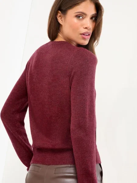 Lipsy Pulover / deschis / roșu burgundy bej