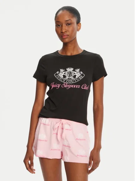 Juicy Couture Пижама Sleepover Club Розов черно