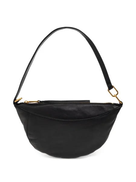 Geanta de piele Allsaints din piele negru