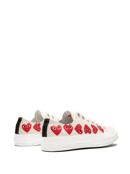 Tenisky Comme Des Garçons Play X Converse bílé