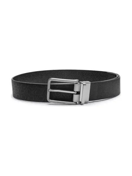 Bőr megfordítható öv Calvin Klein fekete