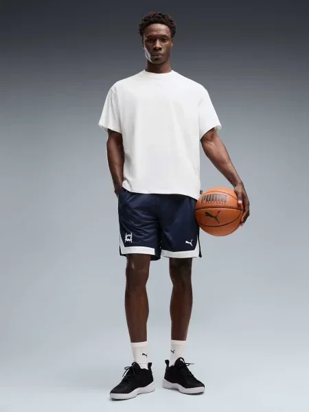 Короткие спортивные шорты Puma синие