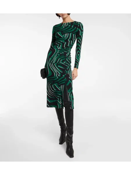 Rochie midi Diane Von Furstenberg cu imagine până la genunchi de costum negru