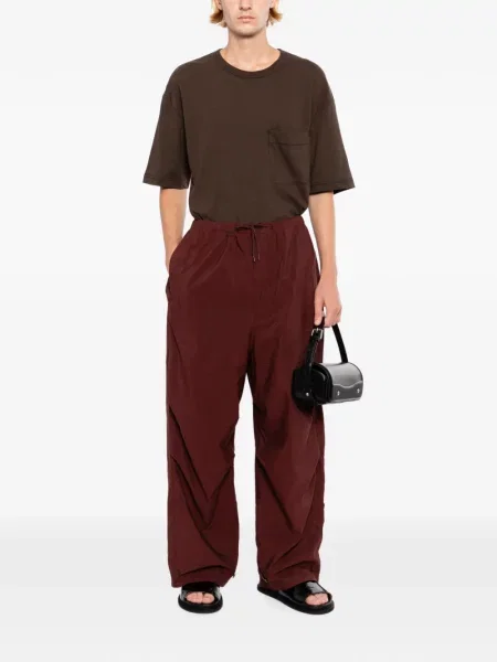 Scurt tricou Lemaire din jerseu maro
